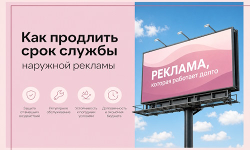 Как продлить срок службы наружной рекламы в Владимире