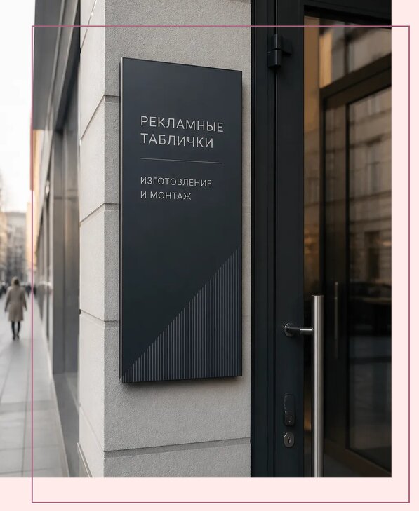 Рекламные таблички в Владимире по цене от 4669 р. | Аванза-Вдм