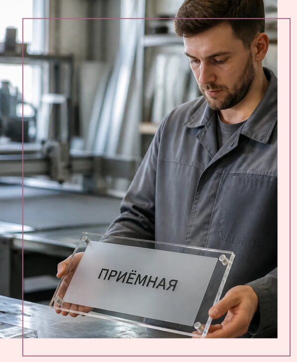 Таблички из оргстекла на заказ в Владимире от 4046 р. | Аванза-Вдм