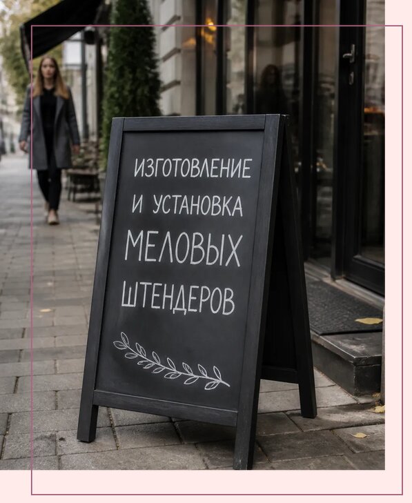 Меловые штендеры в Владимире по цене от 6744 р. | Аванза-Вдм